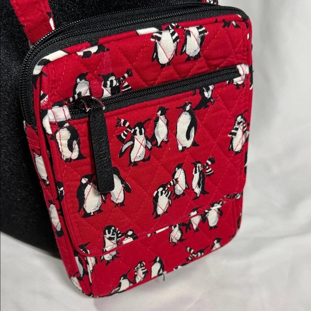 Vera Bradley Red Penguin Crossbody Bag - Picture 2 of 3